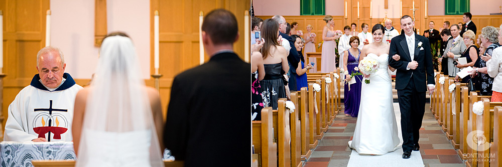 wedding ceremony at st daniel the prophet church
