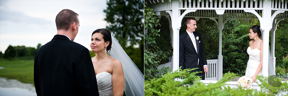 wedding portraits at ruffled feathers golf club