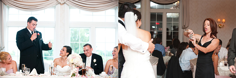 wedding reception at ruffled feathers golf club